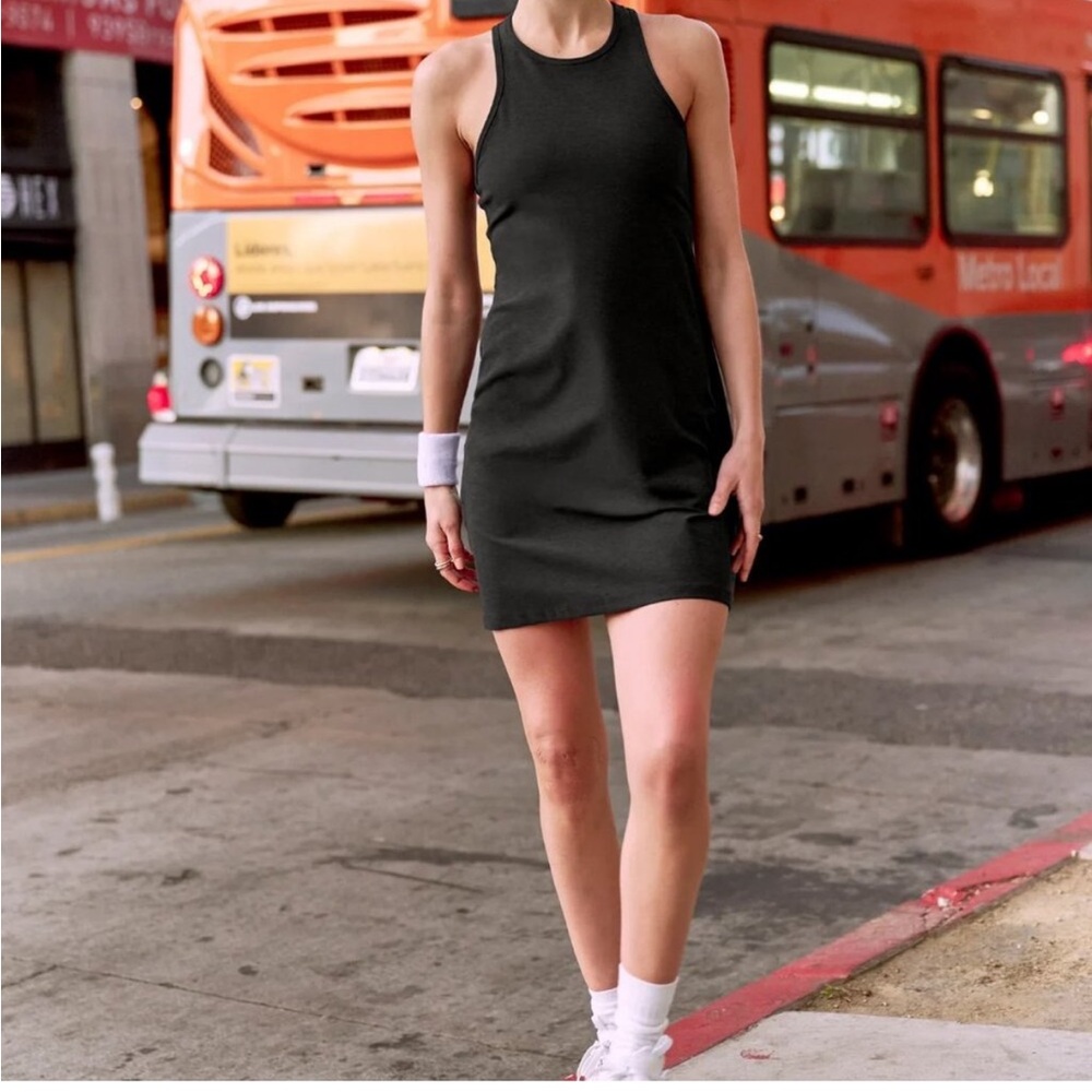 Beyond Yoga Under Lock And Key Mini Dress in Darkest Night SMALL